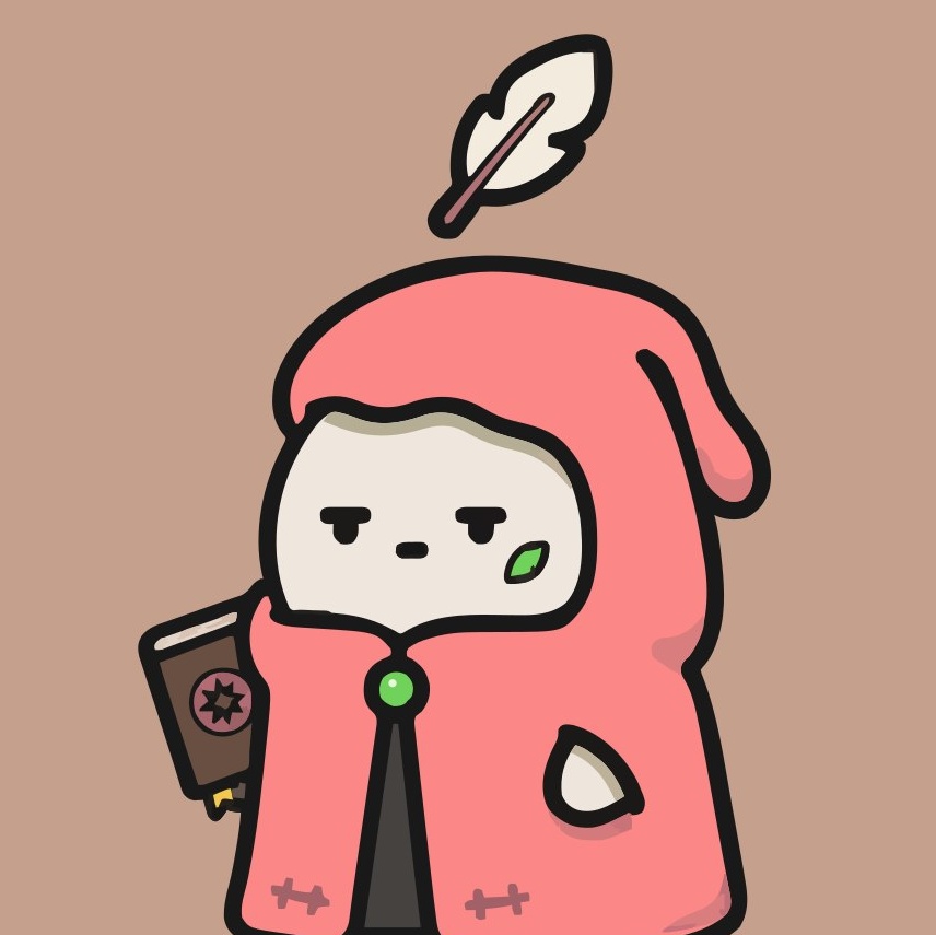 ustas’s pink-robed character, holding a book.